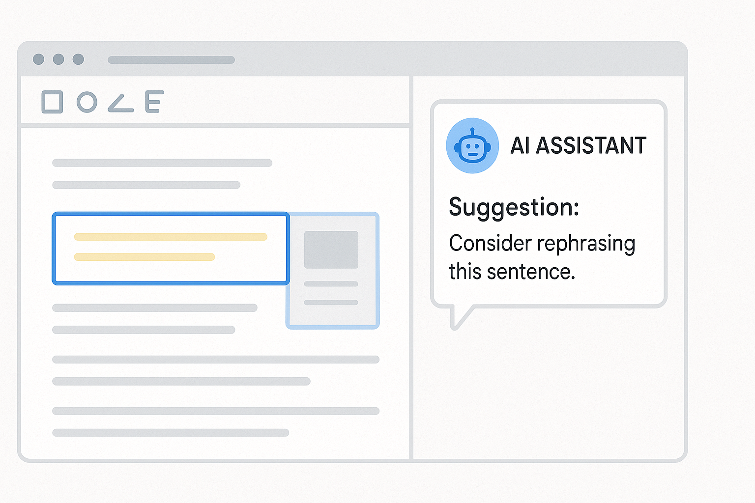 AI Assistant providing feedback